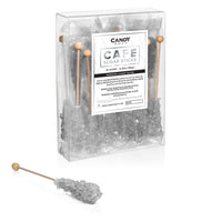 Silver Café Mini Rock Candy Sugar Sticks - Original Sugar Flavor