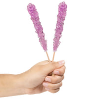 Lavender Rock Candy Sugar Sticks - Tutti Frutti Flavor