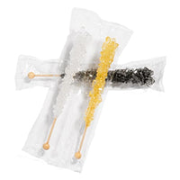 Gold Happy New Year Rock Candy Sugar Sticks