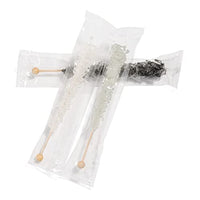 Silver Happy New Year Rock Candy Sugar Sticks