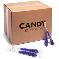 Purple Rock Candy Sugar Sticks - Grape Flavor