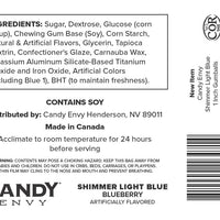 Shimmer Light Blue 1 inch Round Gumballs