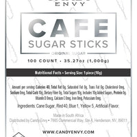 Silver Café Mini Rock Candy Sugar Sticks - Original Sugar Flavor