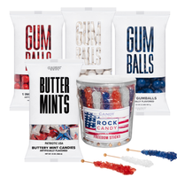 Themed Candy Buffet Kit - Patriotic Gumball Edition