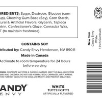 White 1 inch Round Gumballs