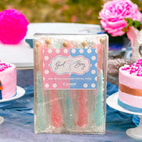 Baby Reveal Rock Candy Sugar Sticks