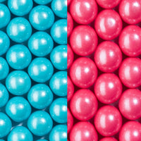 Shimmer Light Blue and Shimmer Pink 1 inch Round Gumballs