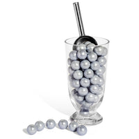 Shimmer Silver 1 inch Round Gumballs