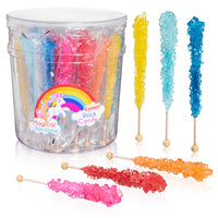 Magical Rainbow Rock Candy Sugar Sticks