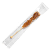 Amber Rock Candy Sugar Sticks - Root Beer Flavor