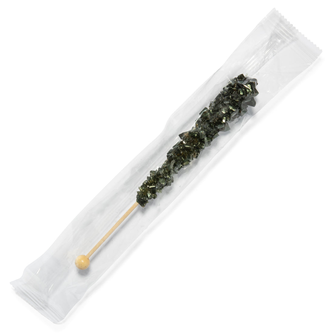 Black Rock Candy Sugar Sticks - Black Cherry Flavor