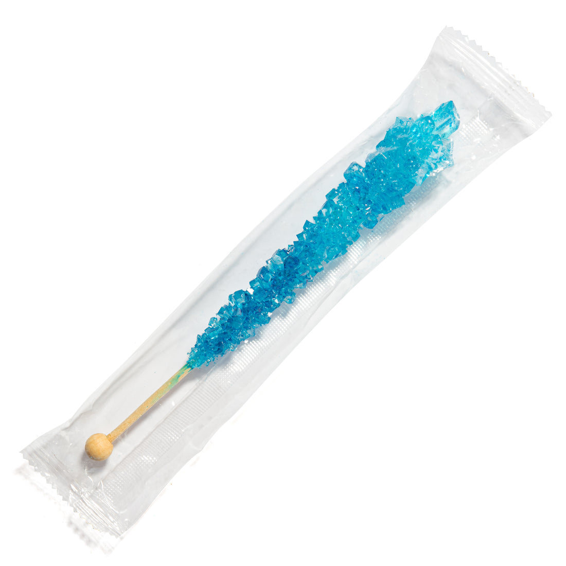 Blue Rock Candy Sugar Sticks - Blue Raspberry Flavor