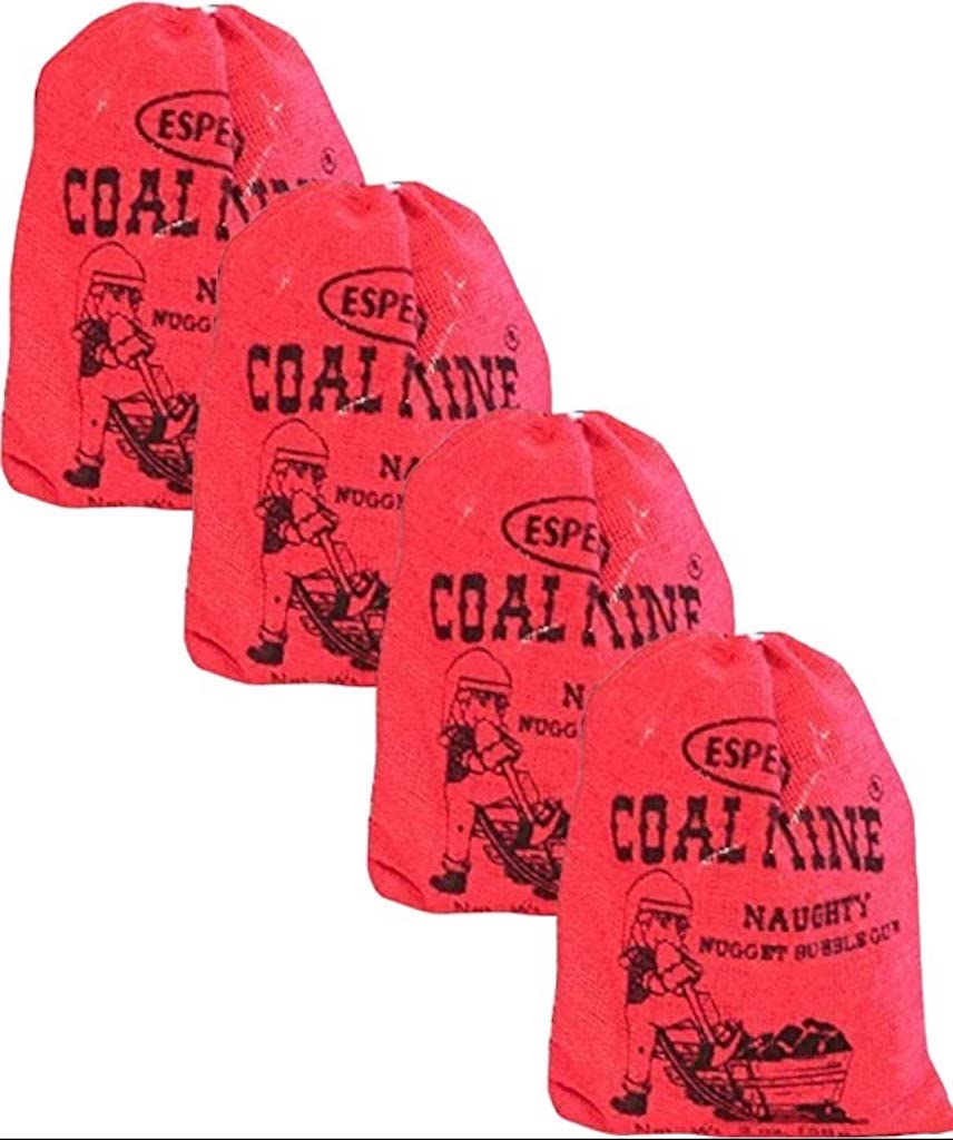 Coal Mine Naughty Black Nugget Gum - 4 Pack
