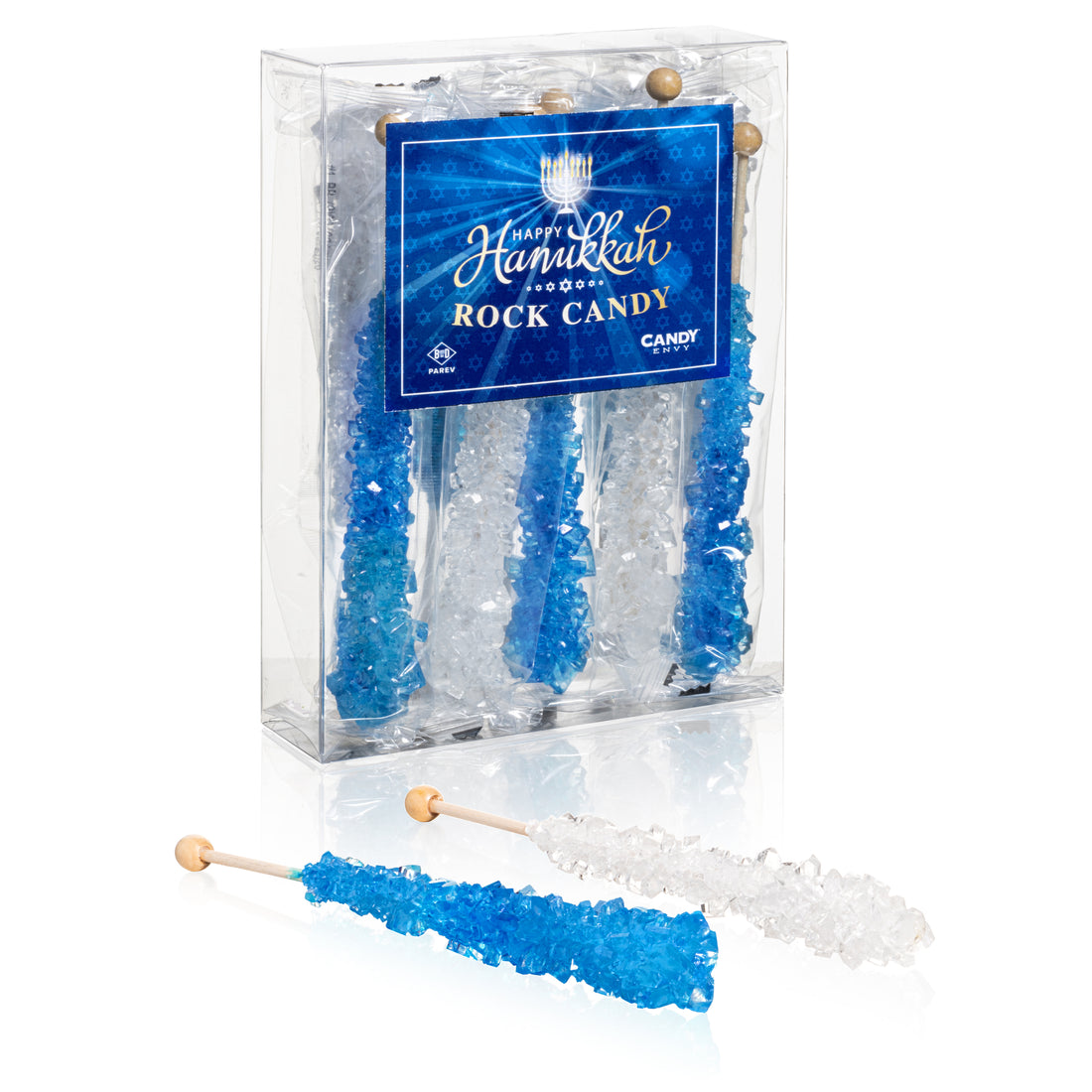 Hanukkah Rock Candy Sugar Sticks
