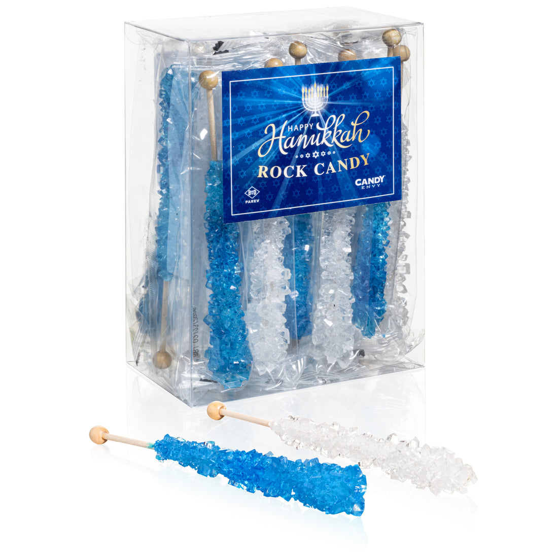 Hanukkah Rock Candy Sugar Sticks