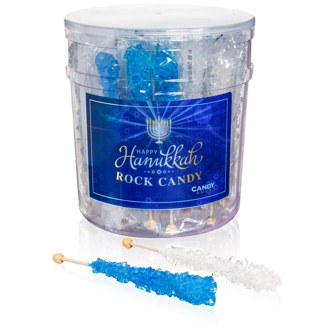 Hanukkah Rock Candy Sugar Sticks