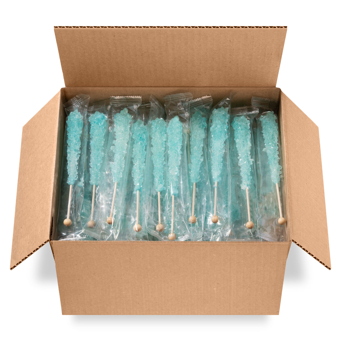 Light Blue Rock Crystal Candy on a Stick Flavored