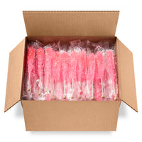 Light Pink Rock Candy Sugar Sticks - Cherry Flavor