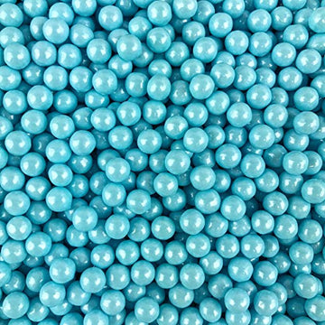 Shimmer Blue Hard Candy Pearls - 2 lb Bag