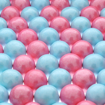 BACK IN STOCK! Shimmer Light Blue and Shimmer Pink 1 inch Round Gumballs - Two 2 lb Bags
