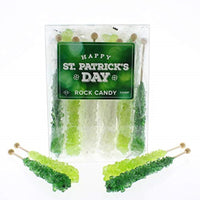 St. Patrick's Day Rock Candy Sugar Sticks