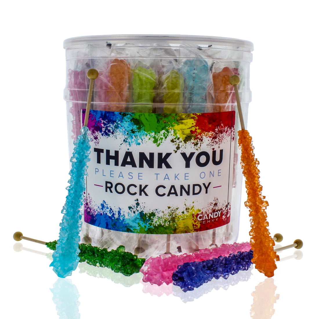 'Thank You' 36 ct Rock Candy Sugar Sticks