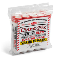 CINNA-PIX Old Fashioned Cinnamon Toothpicks - 10 Tubes