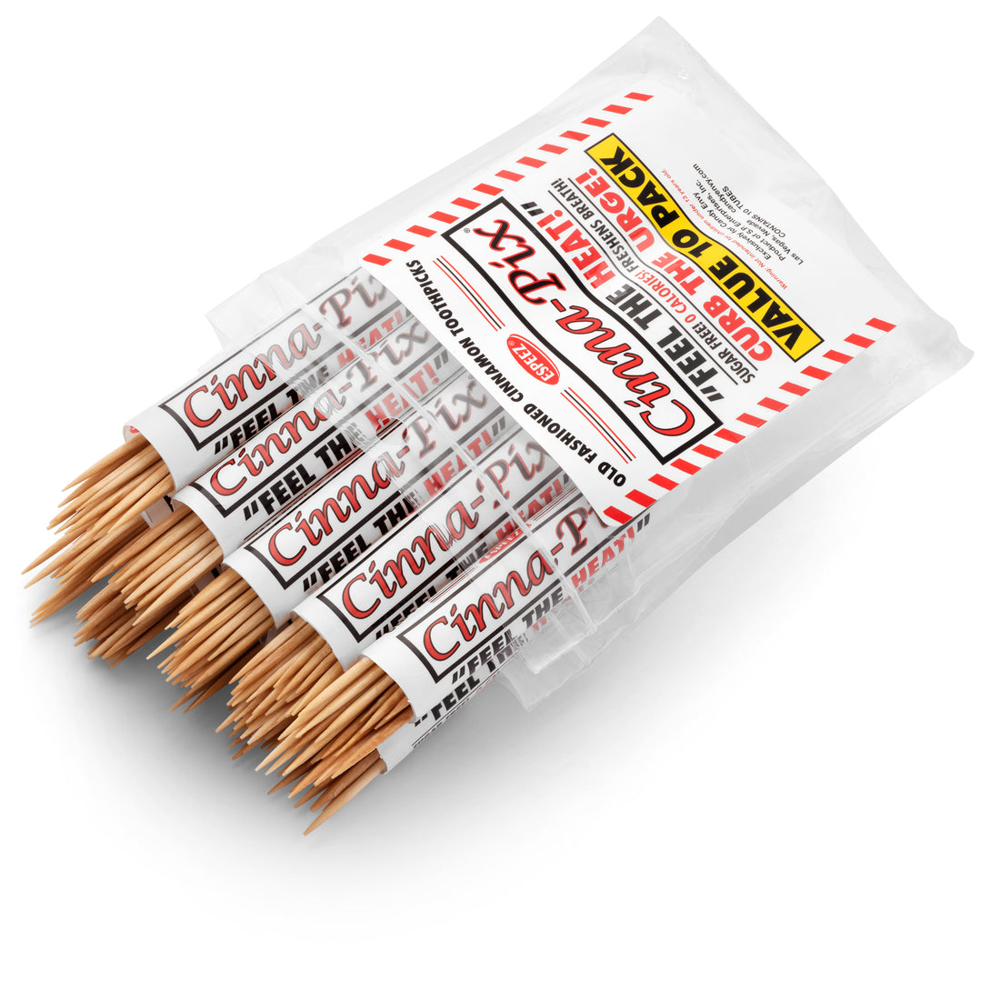 CINNA-PIX Old Fashioned Cinnamon Toothpicks - 10 Tubes