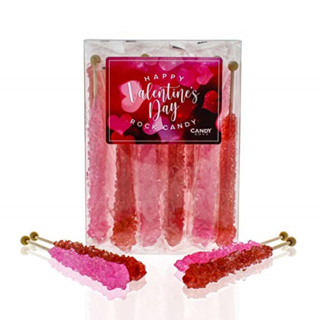 Valentine's Day Rock Candy Crystal Sticks