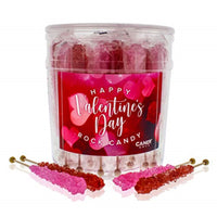 Valentine's Day Rock Candy Crystal Sticks