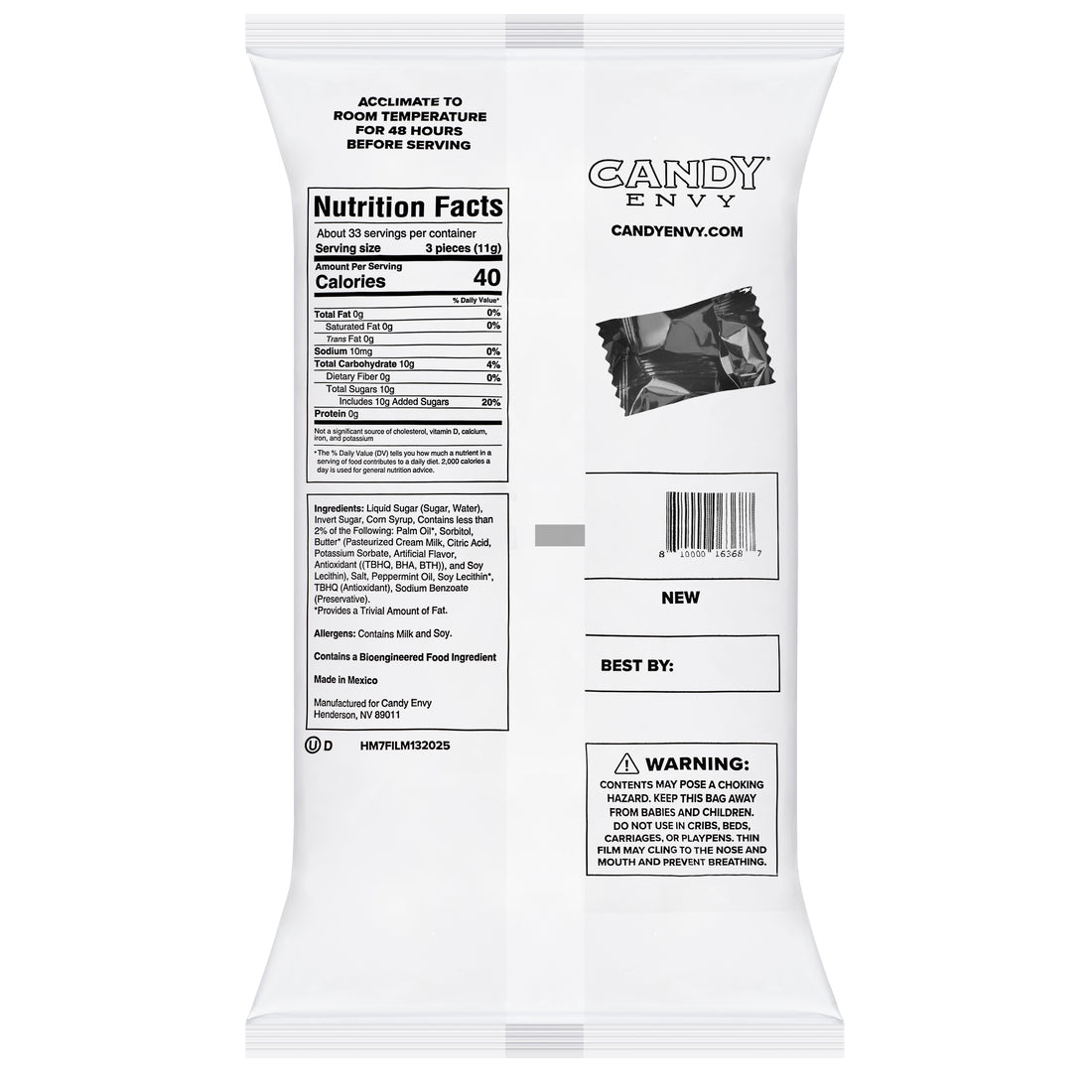 Black Buttermints - 13 oz Bag