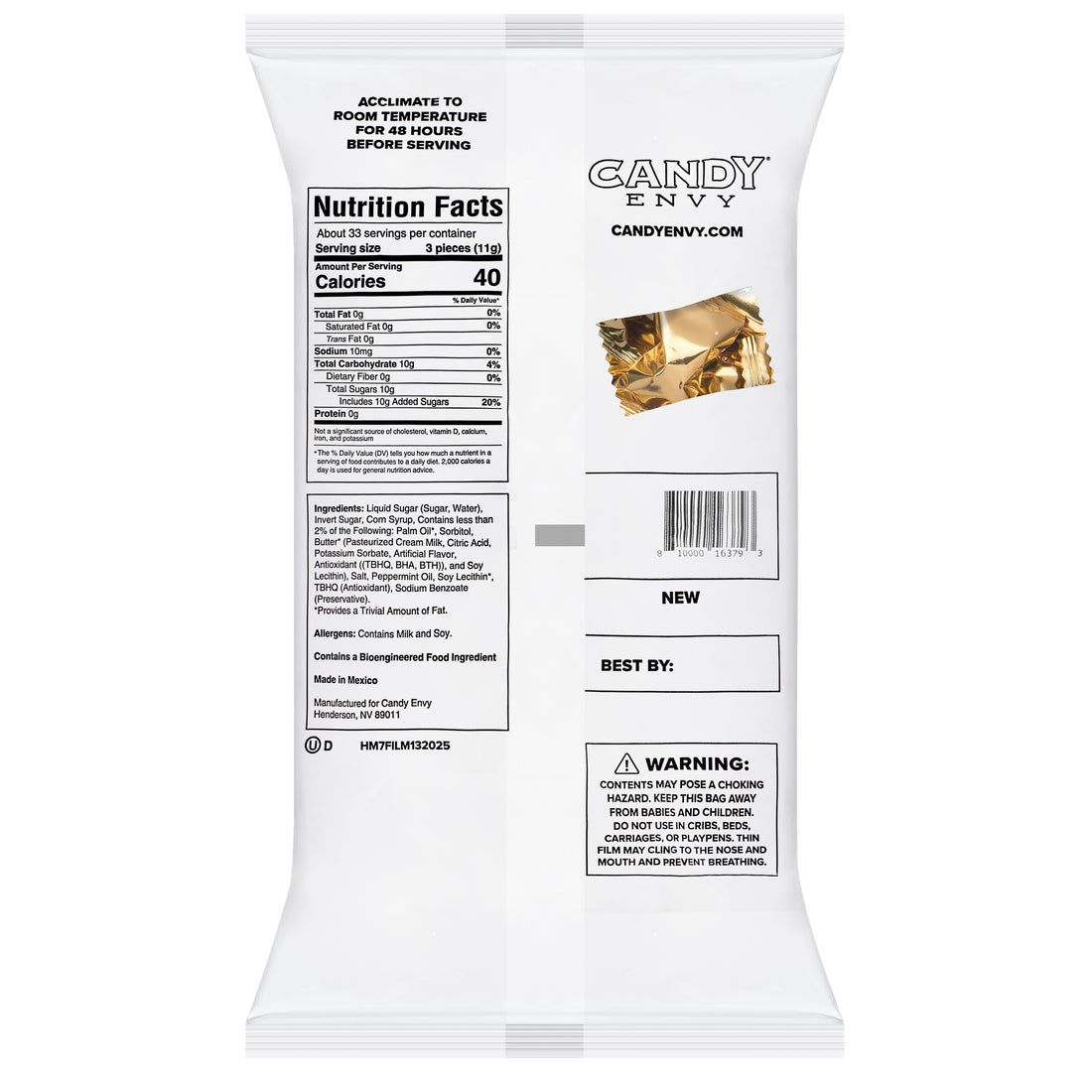 Gold Wrapper Buttermints