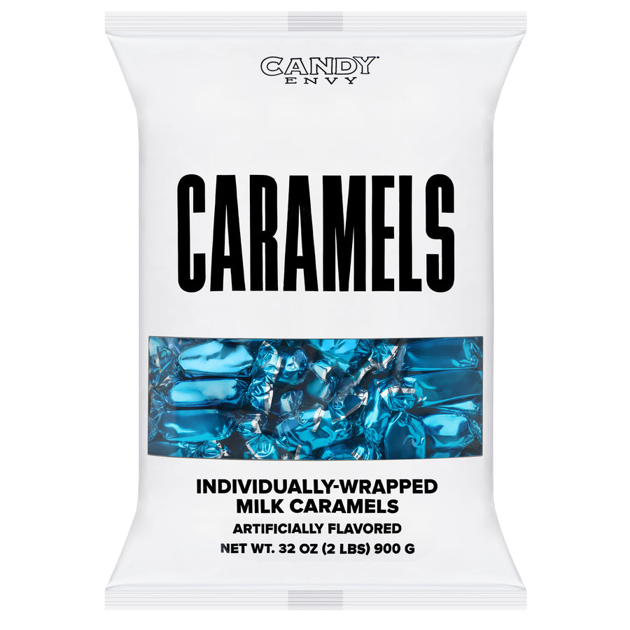 Blue Foil-Wrapped Caramels