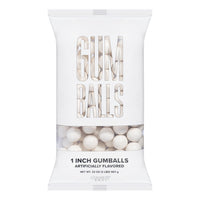 BACK IN STOCK! Black & White 1 Inch Round Gumballs - 4 lbs - two 2 lb Bags