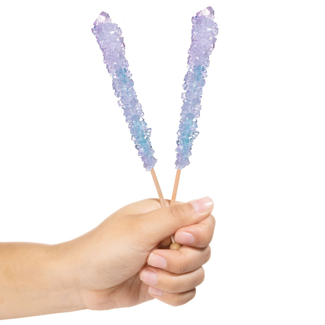 Iridescent Rock Candy Sugar Sticks - Tutti Frutti Flavor