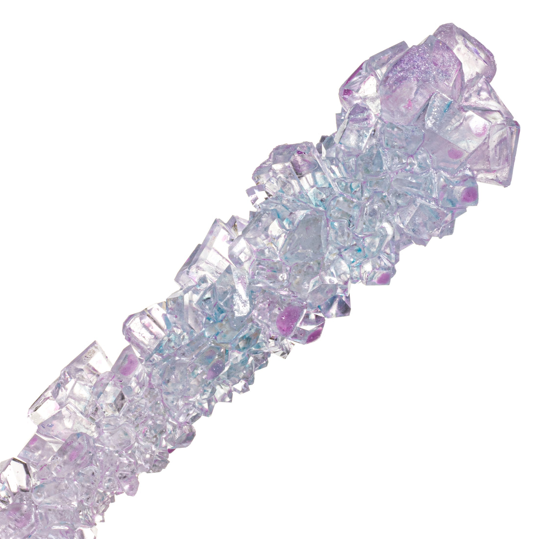 Iridescent Lavender Rock Candy Sugar Sticks - Tutti Frutti Flavor