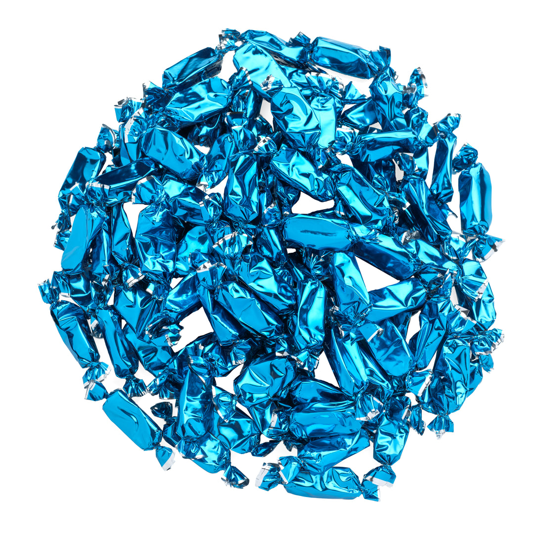 Blue Foil-Wrapped Caramels