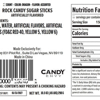Dragon's Breath Rock Candy Sugar Sticks