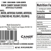Dragon's Breath Rock Candy Sugar Sticks