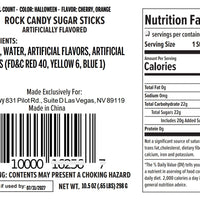 Halloween Rock Candy Sugar Sticks