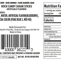 Hanukkah Rock Candy Sugar Sticks