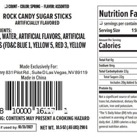 Spring Rock Candy Sugar Sticks