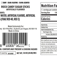 Valentine's Day Rock Candy Crystal Sticks