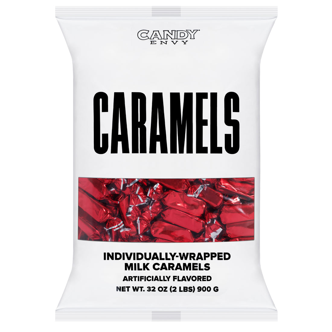 Red Foil-Wrapped Caramels