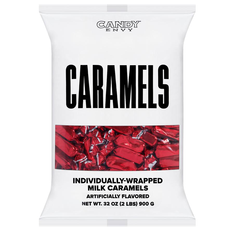 Red Foil-Wrapped Caramels