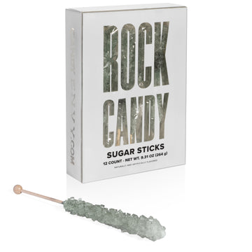 Silver Rock Candy Sugar Sticks - Original Sugar Flavor