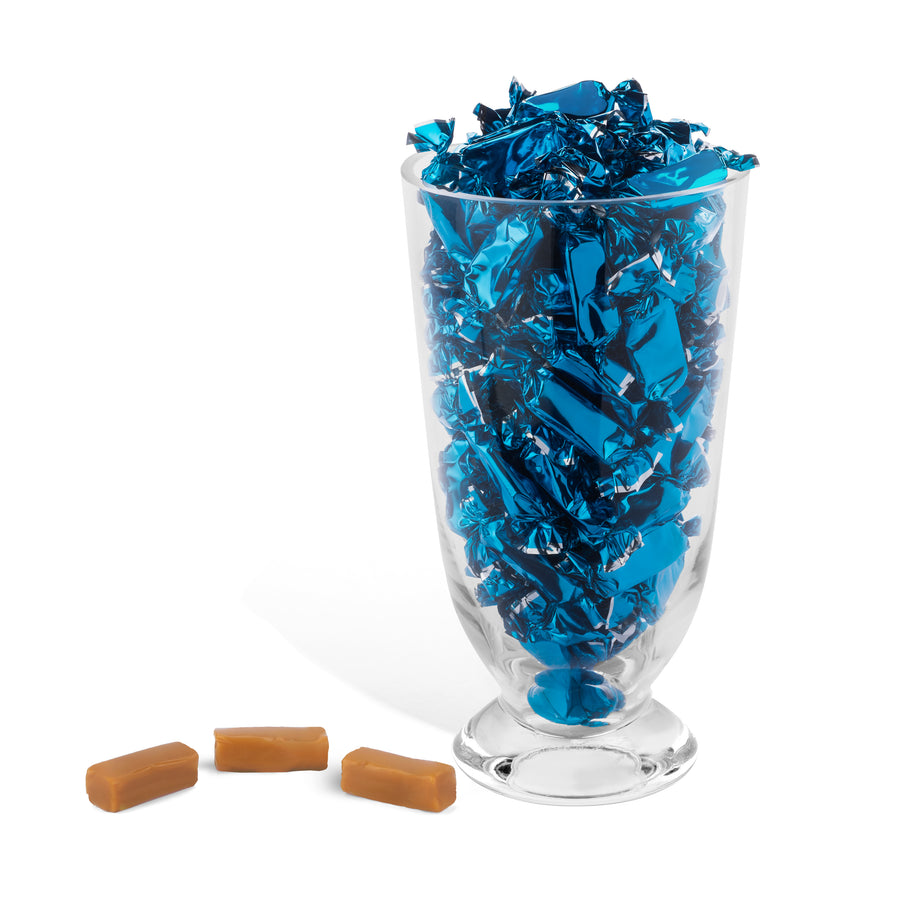 Blue Foil-Wrapped Caramels