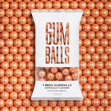 Shimmer Rose Gold 1 inch Round Gumballs