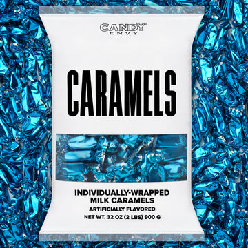 Blue Foil-Wrapped Caramels