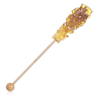 Amber and White Café Mini Rock Candy Sugar Sticks - Original Sugar Flavor